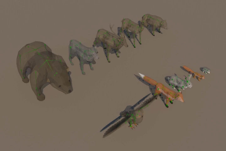 Free Wild Animal 3D Low Poly Models
