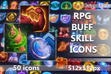 RPG Buff Skill Icons