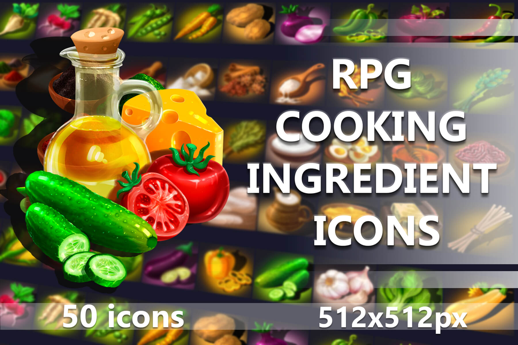 RPG Cooking Ingredient Icon Pack