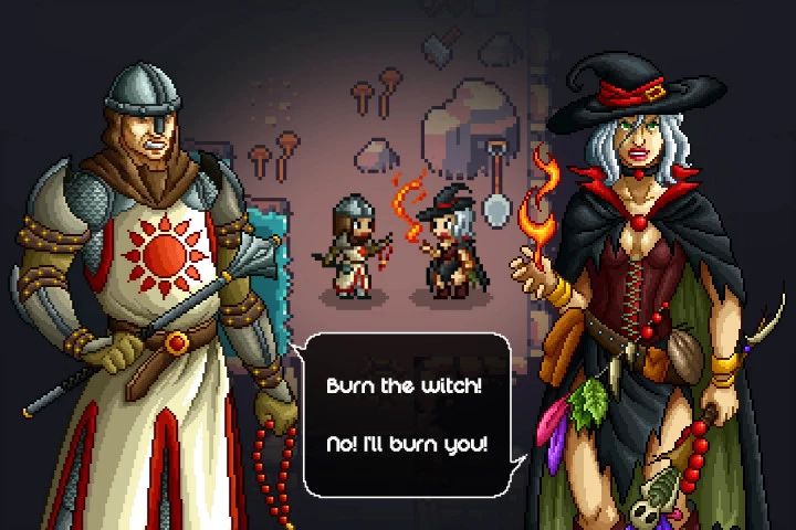 Warrior and Magician Pixel Art Character Pack