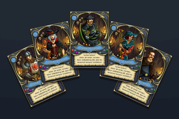 Warrior and Magician Pixel Art Character Pack