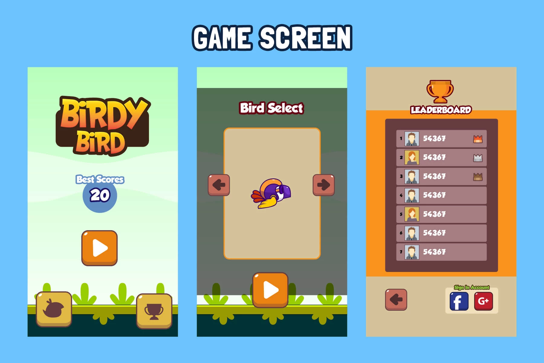 Leaderboard Game Assets