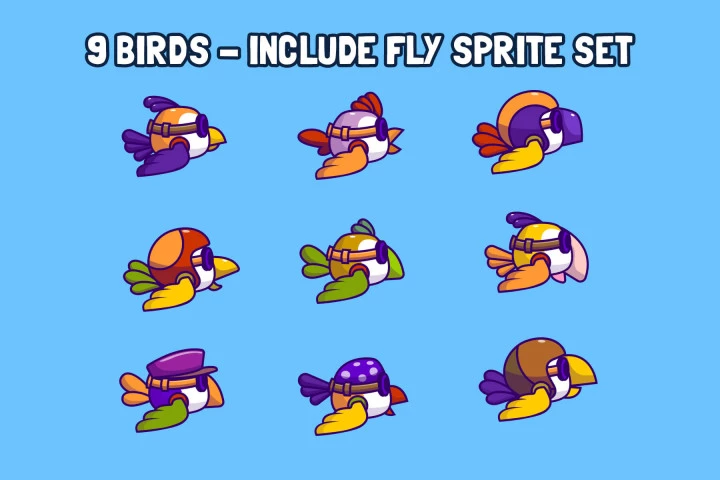 Birdy Bird Game Assets