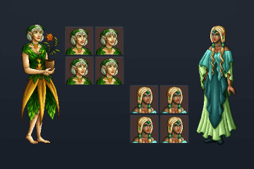 Elf NPC Characters Pixel Art Download - CraftPix.net