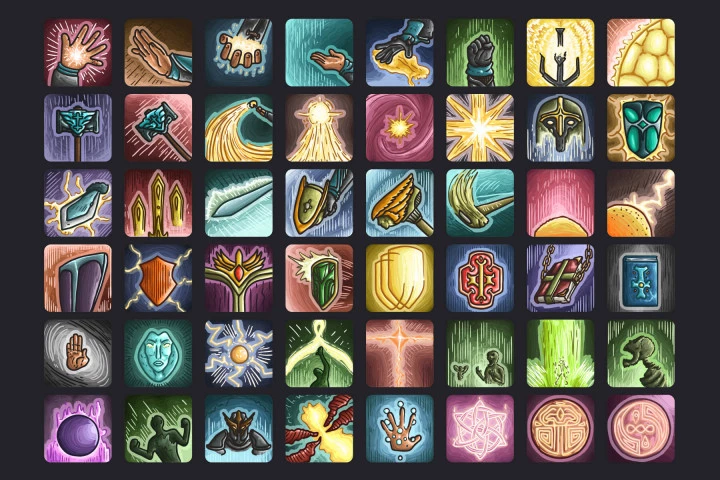 Free Paladin Skill Icon Pack