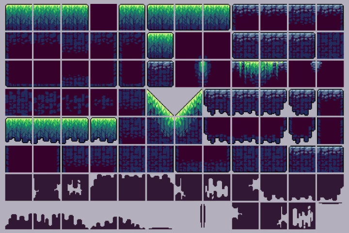 Free Green Zone Tileset Pixel Art