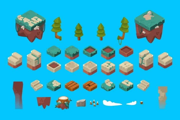 Isometric Forest Tileset