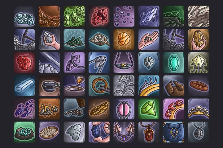 Jeweler Skills Icon Pack