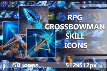 RPG Crossbowman Skill Icons