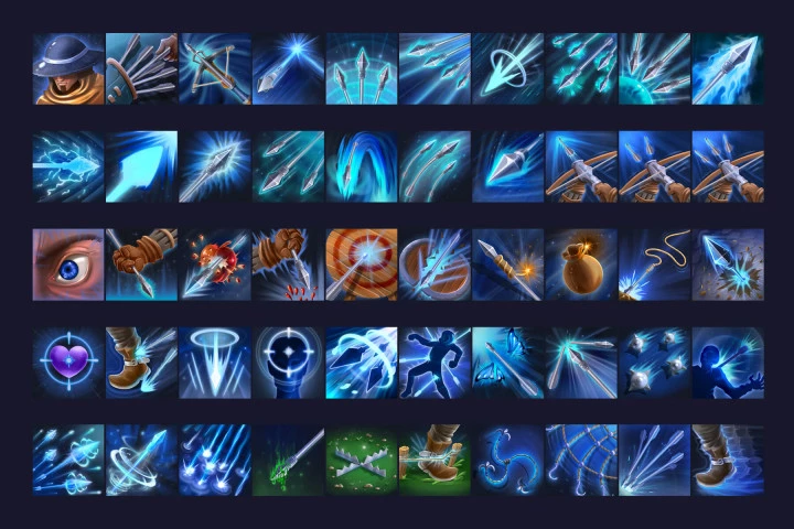RPG Crossbowman Skill Icons