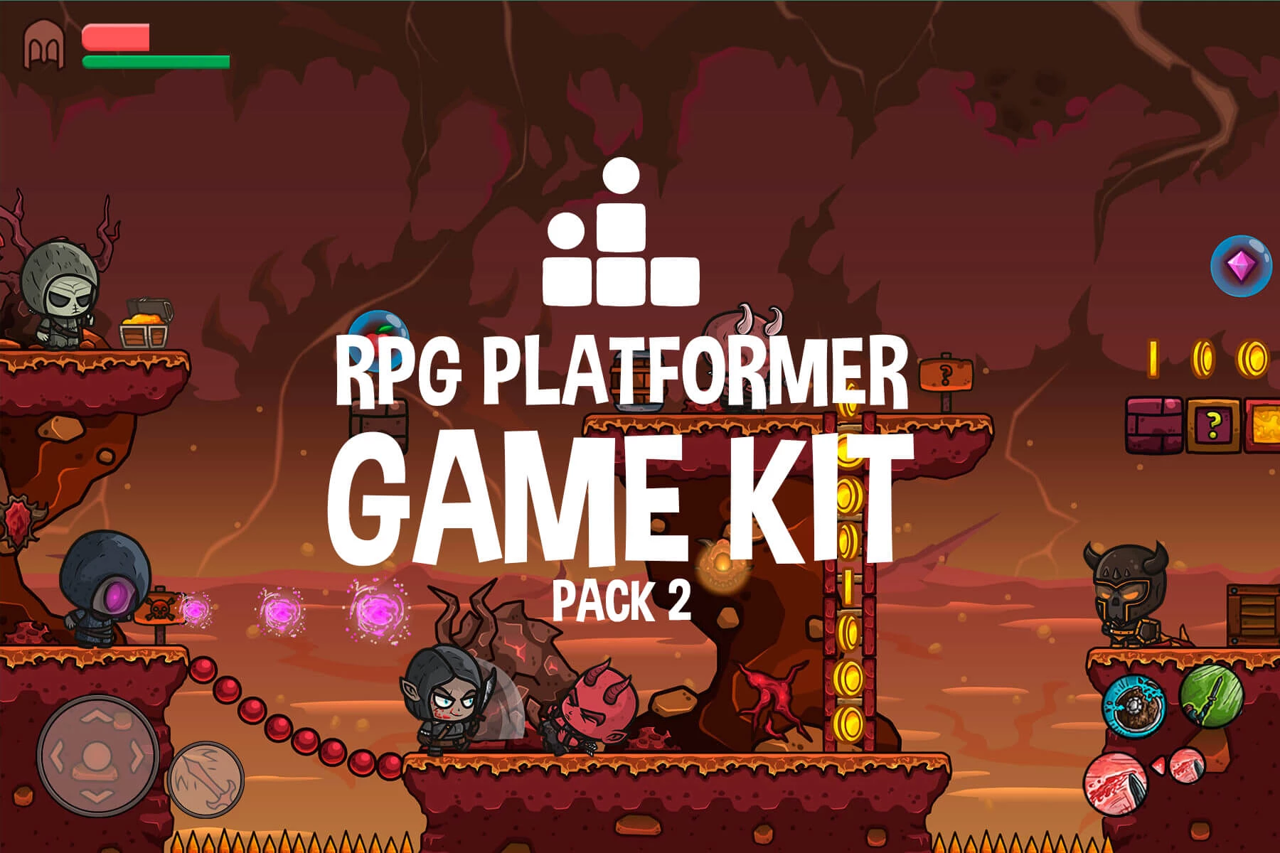 Free Platform Game Assets, 2D Environments