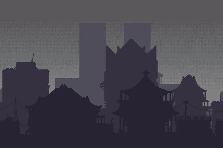 Chinese Street Tileset Pixel Art