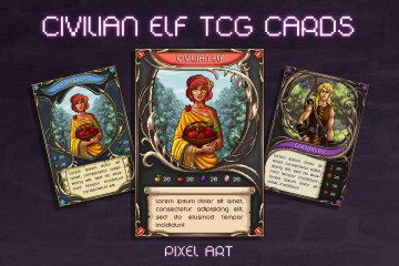 Civilian Elves TCG Pixel Art Pack