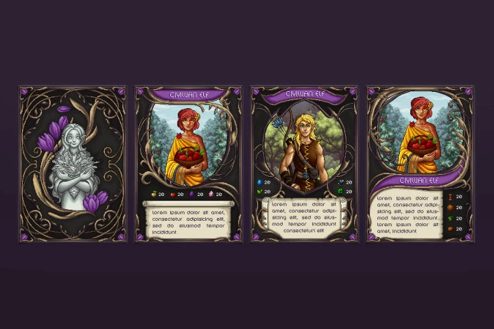 Civilian Elves TCG Pixel Art Pack