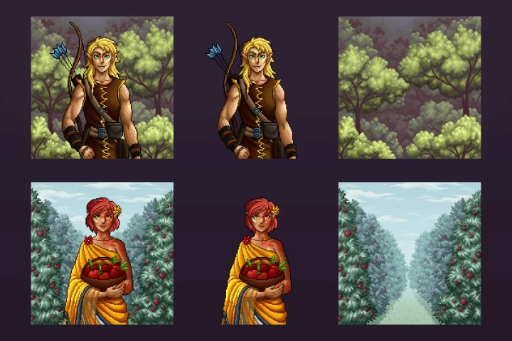 Civilian Elves TCG Pixel Art Pack