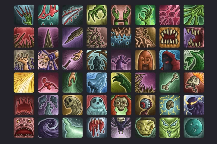 Curse Skills Icon Pack