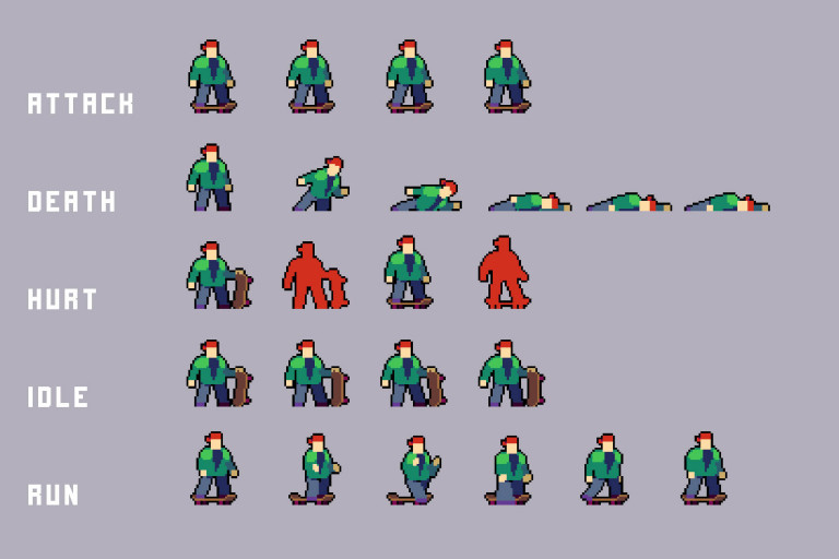 Free City Enemies Pixel Art Sprite Sheets - CraftPix.net