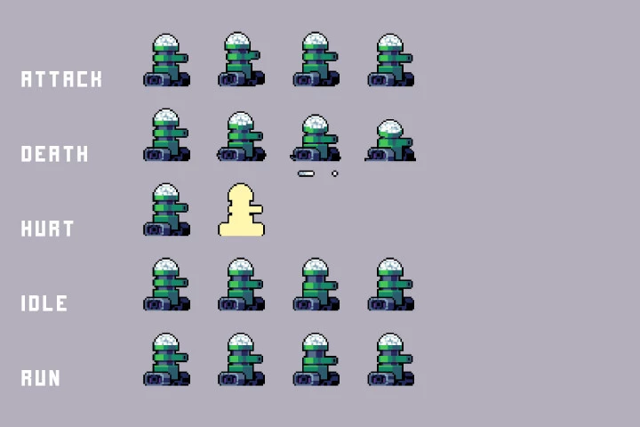 Free City Enemies Pixel Art Sprite Sheets