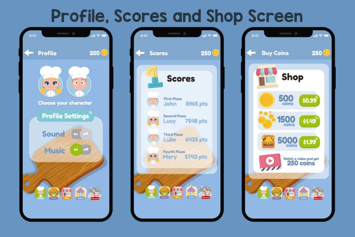 Letters Chef GUI Assets