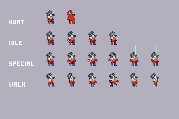 Bosses Chinese Street Pixel Art