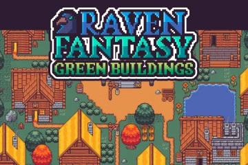 Buildings Collection Top Down Pixel Art