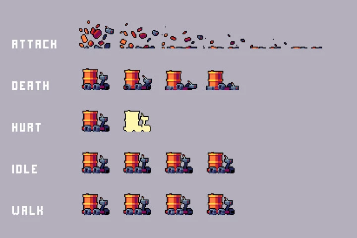 Enemies Chinese Street Pixel Art
