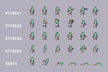 Free Bosses Pixel Art Sprite Sheet Pack Download - CraftPix.net