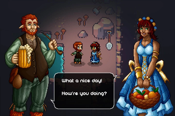 Halfling Characters Pixel Art