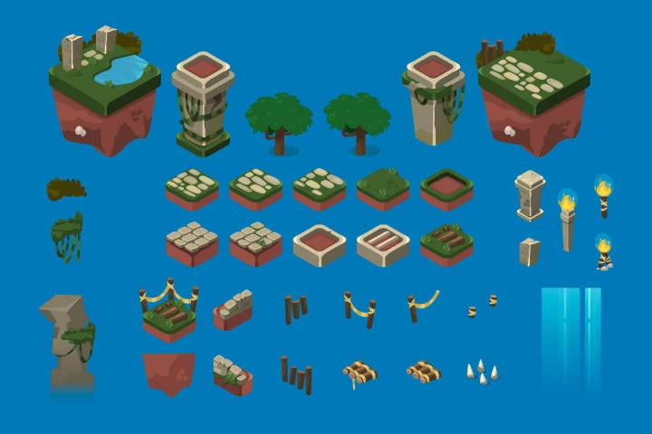 Isometric Ruin Tileset