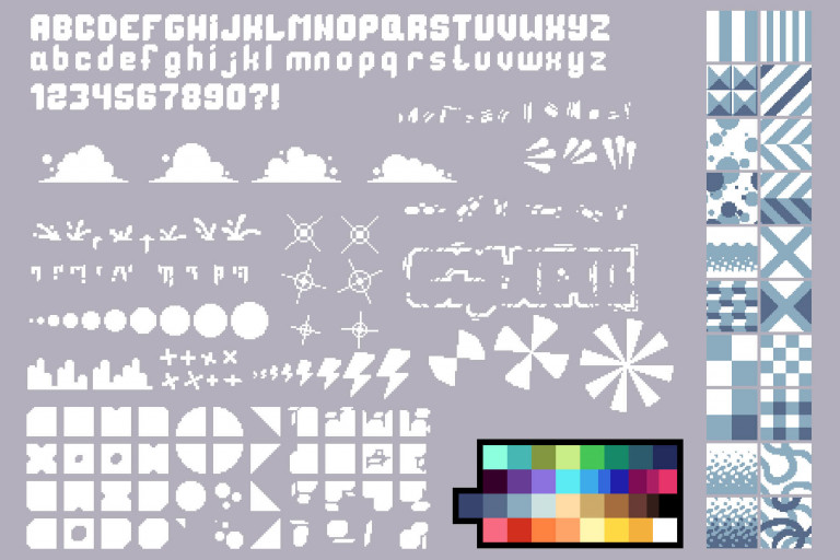 Graffiti Constructor Pixel Art Pack 2 Download - CraftPix.net
