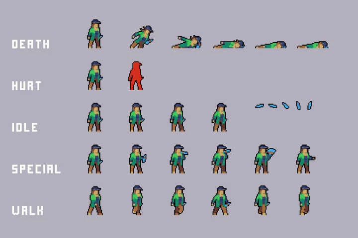 Homeless Character Pixel Art Pack