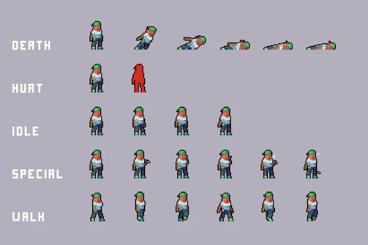 Homeless Character Pixel Art Pack