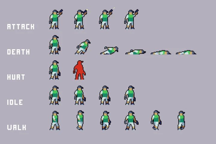 Pixel Art Enemy Character Pack