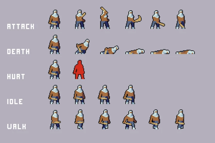 Pixel Art Enemy Character Pack