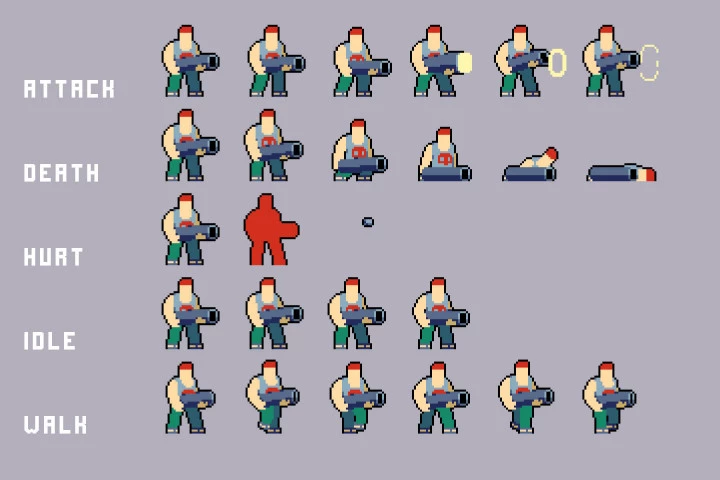 Pixel Art Enemy Character Pack