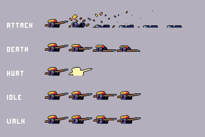 Pixel Art Enemy Character Pack