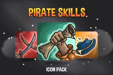 48 Pirate Skills Icon Pack