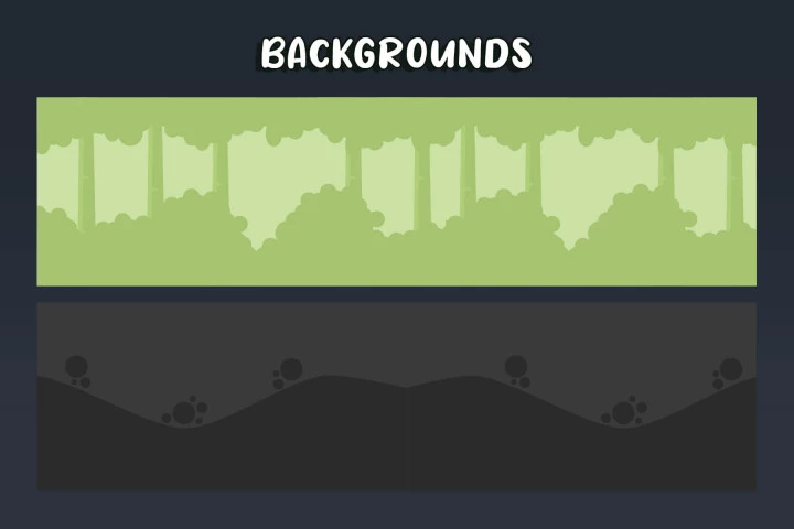 Forest Platformer Level Assets