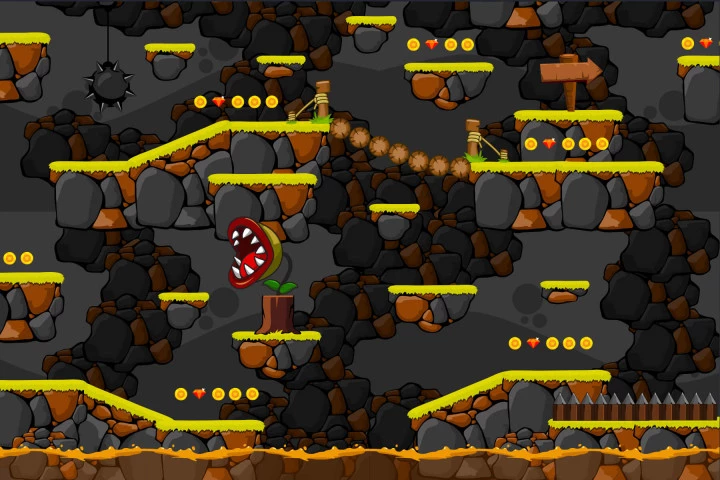 Forest Platformer Level Assets