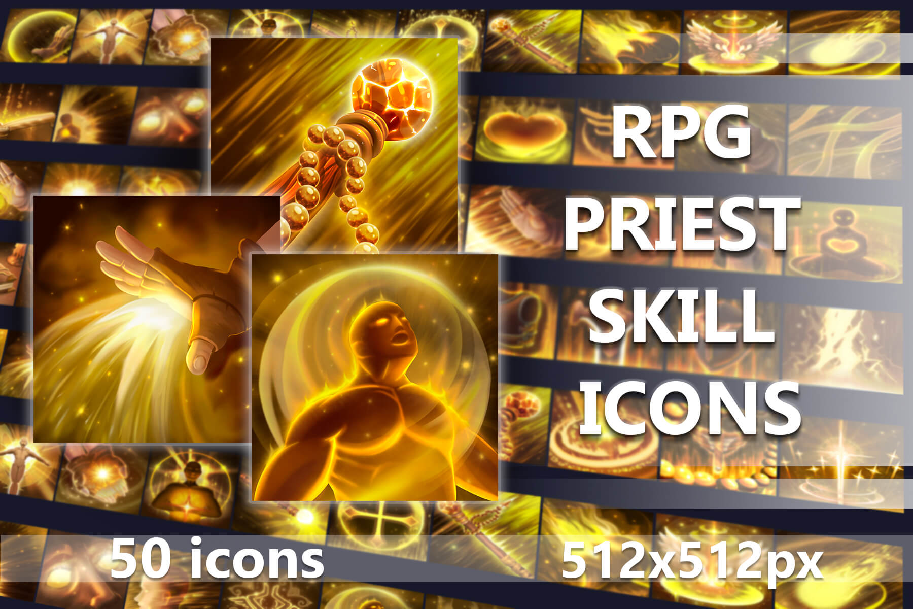 RPG Priest Skill Icons