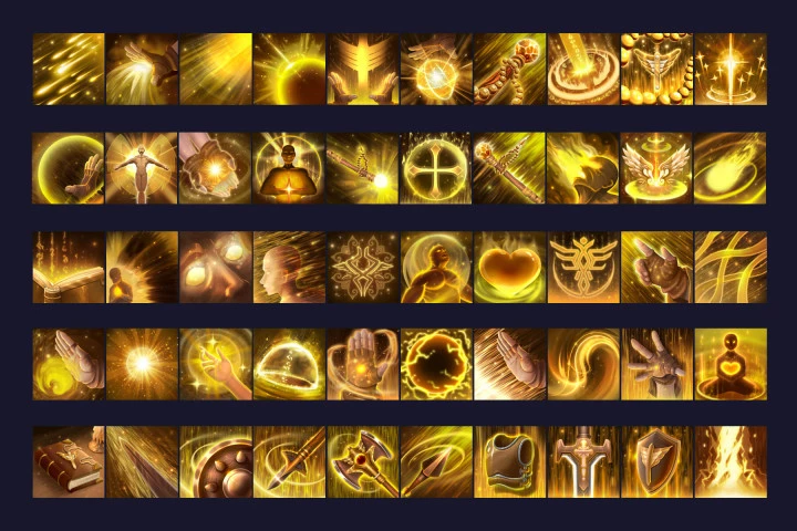 RPG Priest Skill Icons