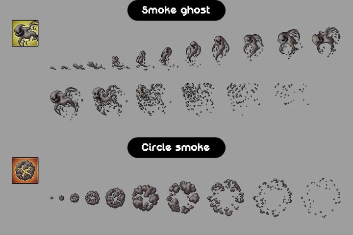 Smoke Effects Pixel Art