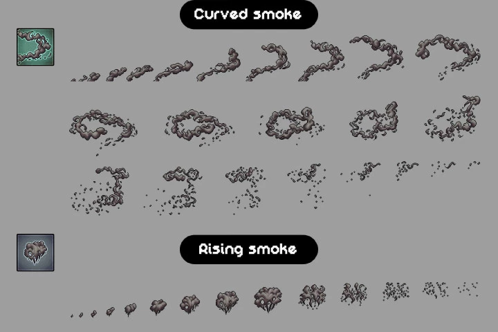 Smoke Effects Pixel Art