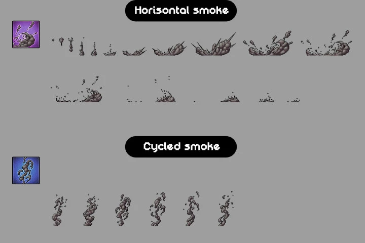 Smoke Effects Pixel Art