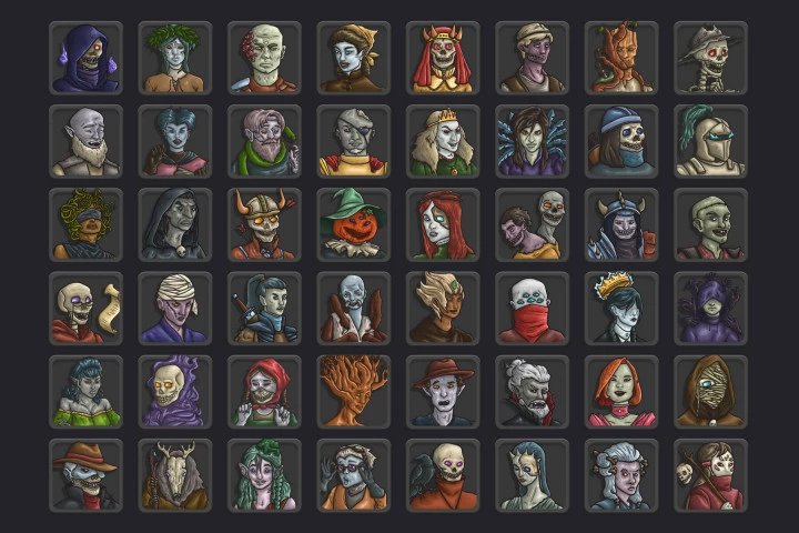 Undead Avatar RPG Icons