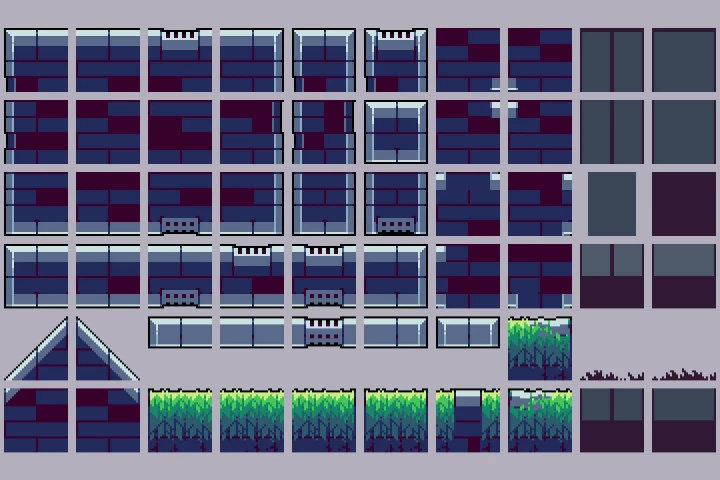 Business Center Tileset Pixel Art
