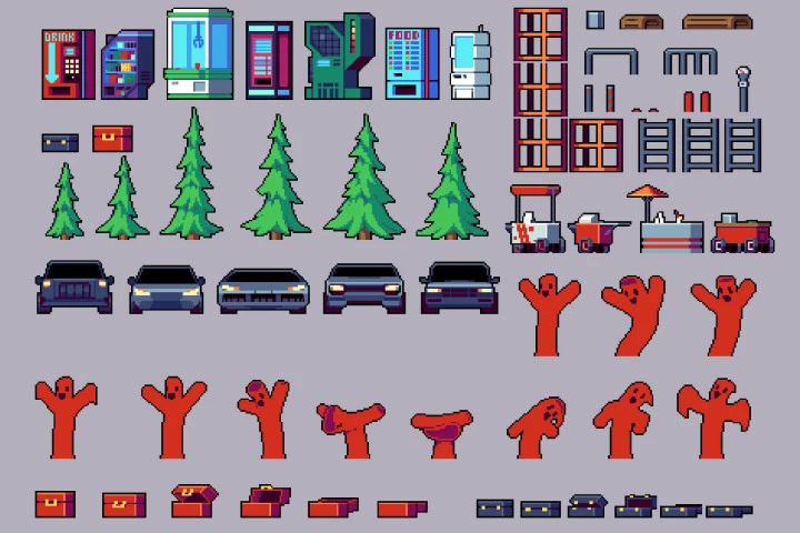 Business Center Tileset Pixel Art