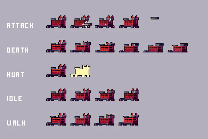 Business Enemies Pixel Art