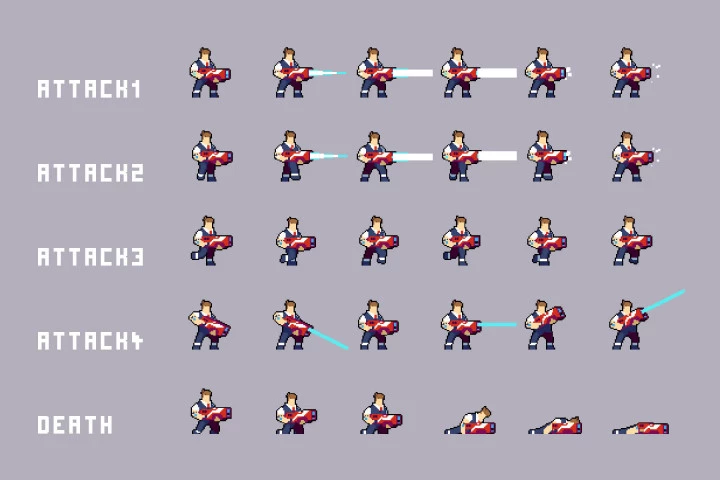 Cyberpunk Pixel Art Bosses Pack