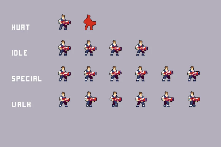 Cyberpunk Pixel Art Bosses Pack